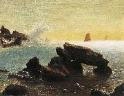 Albert Bierstadt Farallon Islands, off San Francisco in the Pacific, Northern California oil painting artist